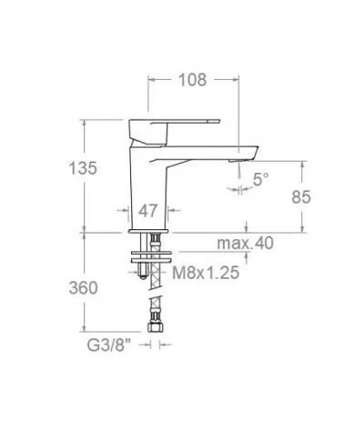 comprar Grifo monomando lavabo Alexia S. Ref.360102 Ramon Soler de RAMON-SOLER - Griferia