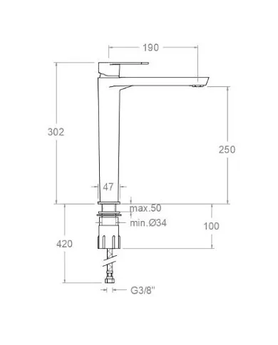 comprar ramonsoler. Grifo monomando lavabo Alexia XL. Ref.3602 Ramon Soler de RAMON-SOLER - Griferia