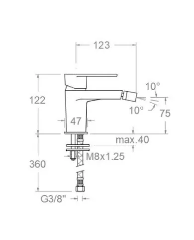 comprar Grifo monomando bidé Alexia. Ref.3603 Ramon Soler de RAMON-SOLER - Griferia