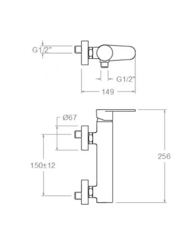 comprar MONOMANDO DUCHA ALEXIA (sin equipo ducha) Ref.3608S R.S. de RAMON-SOLER - Griferia