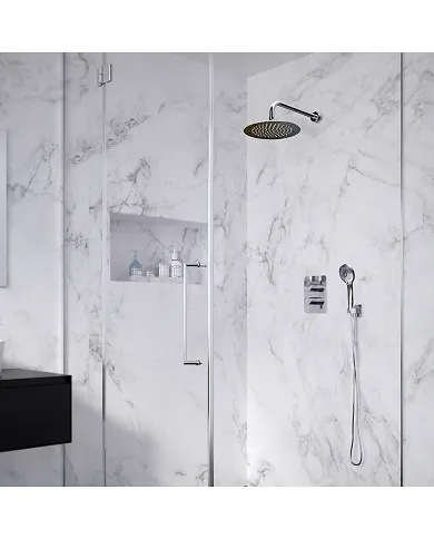 Kit ducha empotrada Blautherm. Termostática - 2 vías. 948712RP240 Ramon Soler