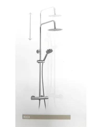 comprar Columna de ducha termostática Nuck Ø200. BD.7102T23.CH Buades de BUADES - Griferia