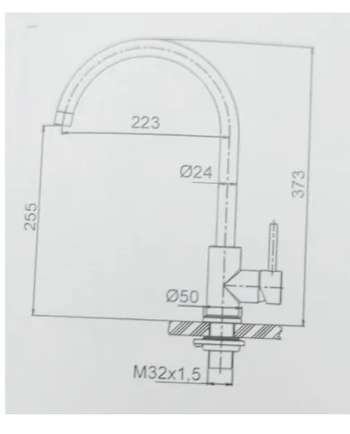 comprar Monomando fregadero inox caño alto. BD.5195341.IX Buades de BUADES - Griferia
