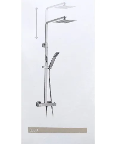 comprar Columna de ducha Qubik 200. BD.7102T43.CH Buades de BUADES - Griferia