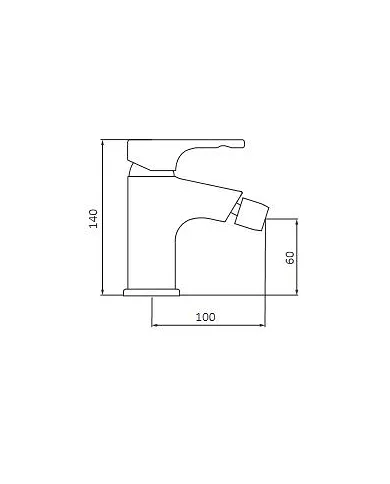 Grifo monomando bide Tender. Ref 915900 GRB