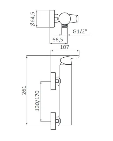 comprar Grifo ducha monomando Premier. Ref 50325500 GRB de GROBER - Griferia