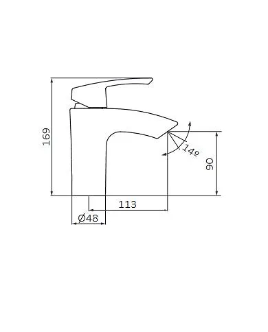 comprar Grifo monomando lavabo. Ref 50510500 GRB de GROBER - Griferia