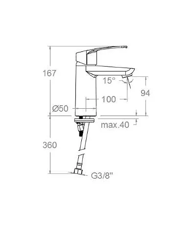 comprar Grifo monomando lavabo recto New Fly S3. 570203 Ramon Soler de - Griferia