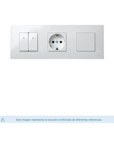 comprar Marco compacto para 3 elementos blanco con bastidor Simon 27 Play. Ref. 2700630-030 de - Accesorios Baño