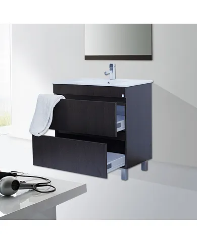 comprar Mueble baño Londres 80cm Blanco G2. Incluye: Lavabo + Espejo + Aplique. Accua de ACCUA-BANO - Muebles de baño