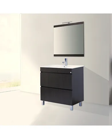 comprar Mueble baño Londres 80cm Blanco G2. Incluye: Lavabo + Espejo + Aplique. Accua de ACCUA-BANO - Muebles de baño