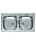 Fregadero inox cuadrado Ares 1S 45x51cm "VG" encastrable PRACTIC 690033