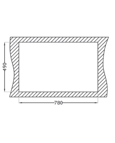 comprar Fregadero inox cuadrado Ares 1S 80x51cm "VG" encastrable PRACTIC 690071071 de - Lavaderos