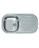 Fregadero inox cuadrado Ares 1S 80x51cm "VG" encastrable PRACTIC 690071071