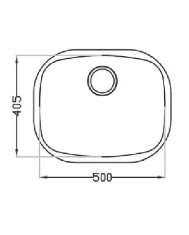 comprar Fregadero inox redondo Hermes 1S 50x40.50cm "VG" bajo encimera PRACTIC 690410 de - Lavaderos comprar Fregadero inox redondo Hermes 1S 50x40.50cm "VG" bajo encimera PRACTIC 690410 de - Lavaderos