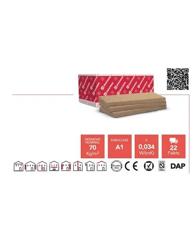 comprar 1m2 Aislante lana roca Alpharock 225. Planchas de 135x60x3cm. Panel Rockwool (Venta mínima paquete de 11.34m2) de ROCKWOOL - Aislamiento Acustico comprar 1m2 Aislante lana roca Alpharock 225. Planchas de 135x60x3cm. Panel Rockwool (Venta mínima paquete de 11.34m2) de ROCKWOOL - Aislamiento Acustico