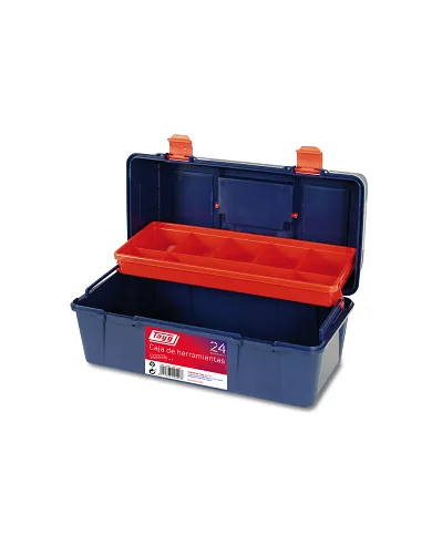 comprar Caja de herramientas con bandeja y estuche 356x184x163mm. Modelo 21-25. 123009-23 Tayg de TAYG - Cajas herramientas