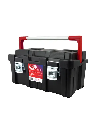 comprar Caja de herramientas con bandeja de pástico y aluminio 400x206x188mm. Modelo 550. 170003-550B Tayg de TAYG - Cajas herramientas