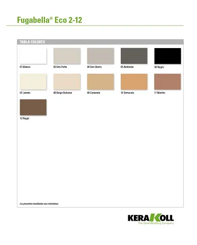 comprar 1kg Fugabella® Eco Porcelana 0-5 Junta fina Kerakoll (Compra mínima bolsa 5Kg) de KERAKOLL - Juntas Cementosas comprar 1kg Fugabella® Eco Porcelana 0-5 Junta fina Kerakoll (Compra mínima bolsa 5Kg) de KERAKOLL - Juntas Cementosas
