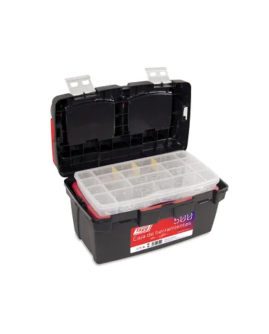 comprar Caja de herramientas con cierres metálicos, bandeja y estuche 500x295x270mm. Modelo 500-E. 134005-34 Tayg de TAYG - Cajas herramientas
