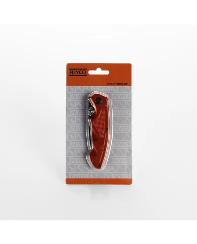 comprar Navaja Inox con mango de aluminio 85mm. 170890 Alyco Orange de ALYCO-HR - Tijeras, navajas y cutter comprar Navaja Inox con mango de aluminio 85mm. 170890 Alyco Orange de ALYCO-HR - Tijeras, navajas y cutter