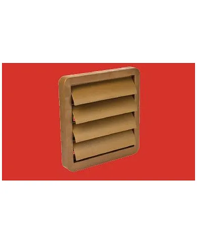 comprar Ventanilla Ext. redonda mixta antirretorno marrón Ø100mm - 110x55mm. Ventilación de ELINSA - Conductos Plastico Ventilacion