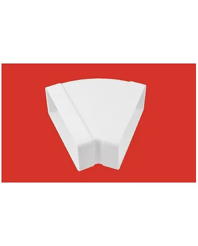 comprar Codo 45º rectangular 110x55mm (Ventilación) de ELINSA - Conductos Plastico Ventilacion