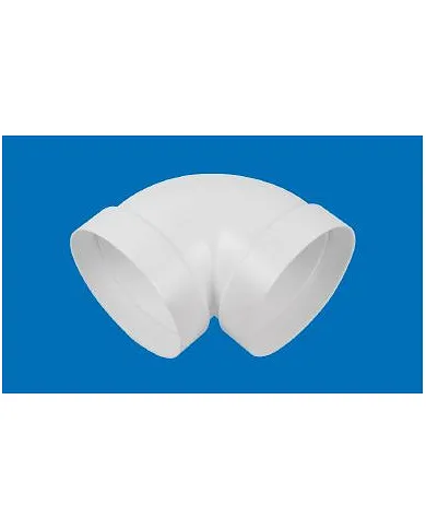comprar Codo 90º redondo Ø120mm (Ventilación) de ELINSA - Conductos Plastico Ventilacion