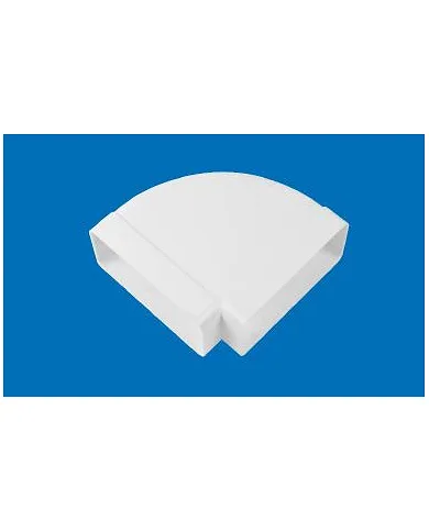 comprar Codo 90º rectangular horizontal 147x70mm (Ventilación) de ELINSA - Conductos Plastico Ventilacion