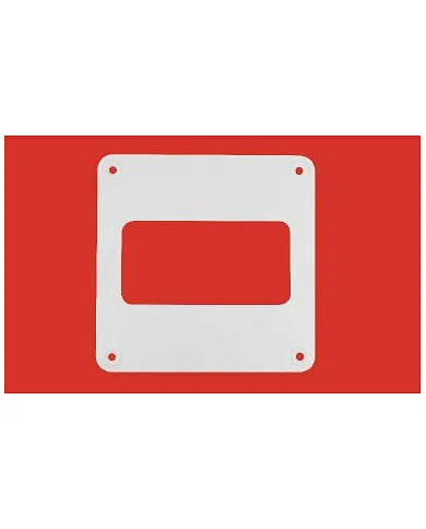 comprar Embellecedor pared rectangular 110x55mm (Ventilación) de ELINSA - Conductos Plastico Ventilacion