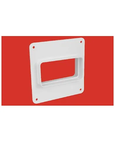 comprar Empalme pared rectangular 110x55mm (Ventilación) de ELINSA - Conductos Plastico Ventilacion