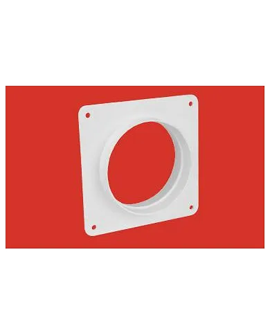 comprar Empalme pared redondo Ø100mm (Ventilación) de ELINSA - Conductos Plastico Ventilacion