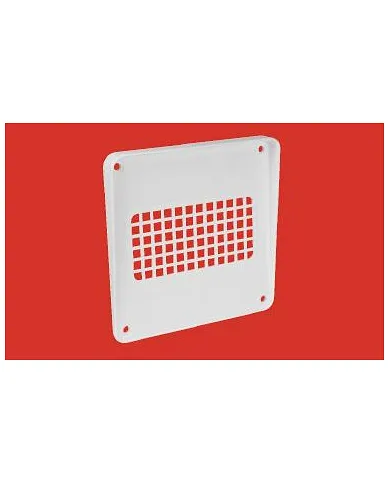comprar Rejilla exterior rectangular 110x55mm (Ventilación) de ELINSA - Conductos Plastico Ventilacion