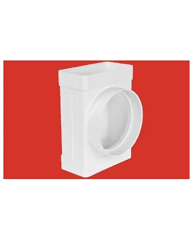 comprar Te mixta vertical Ø100mm - 110x55mm (Ventilación) de ELINSA - Conductos Plastico Ventilacion