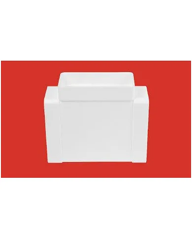 comprar Te 3 bocas rectangular horizontal 110x55mm (Ventilación) de ELINSA - Conductos Plastico Ventilacion