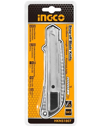 comprar Cutter metálico 18x100mm. HKNS1807 Ingco de - Tijeras, navajas y cutter comprar Cutter metálico 18x100mm. HKNS1807 Ingco de - Tijeras, navajas y cutter