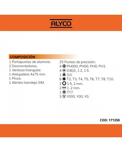 comprar Juego 32 piezas de reparación aparatos electrónicos. 171250 Alyco Orange de HR - Conjuntos y sets comprar Juego 32 piezas de reparación aparatos electrónicos. 171250 Alyco Orange de HR - Conjuntos y sets