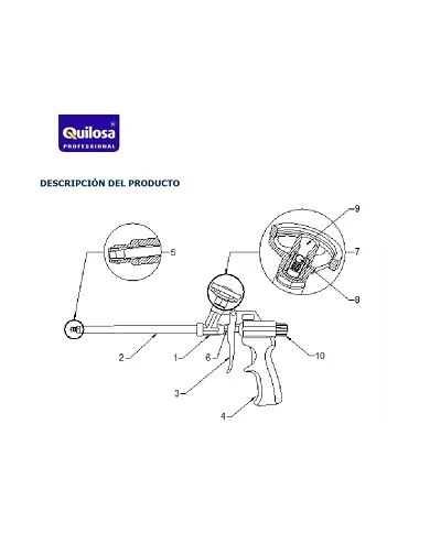 comprar Pistola espuma poliuretano (PU) Caliber 30. Quilosa de QUILOSA - Pistolas Para Aplicacion comprar Pistola espuma poliuretano (PU) Caliber 30. Quilosa de QUILOSA - Pistolas Para Aplicacion
