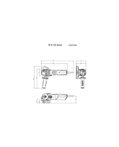 comprar Radial: Mini amoladora angular W 9-125 Quick Limited Edition 900W. 600374000 Metabo de Metabo - Amoladoras