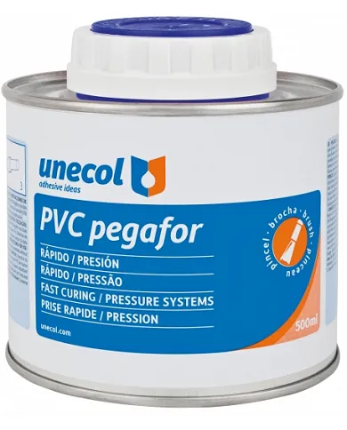 comprar Pegamento PVC Pegafor Bote Metálico con pincel 500ml. Unecol de GYMCOL - Colas comprar Pegamento PVC Pegafor Bote Metálico con pincel 500ml. Unecol de GYMCOL - Colas