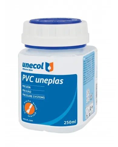 comprar Pegamento PVC Uneplas Bote plástico con pincel 250ml. Unecol de GYMCOL - Colas comprar Pegamento PVC Uneplas Bote plástico con pincel 250ml. Unecol de GYMCOL - Colas