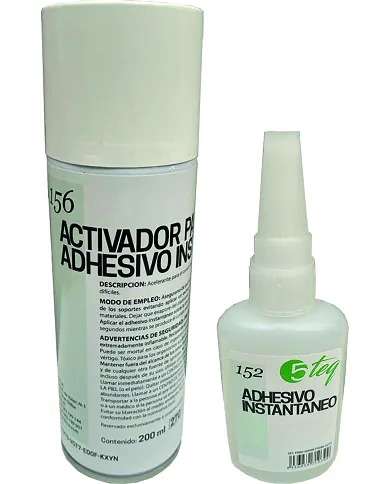 comprar Kit Adhesivo 50g + Activador 150ml. (152 + 156) 5-TEQ de 5-TEQ - Colas y Adhesivos comprar Kit Adhesivo 50g + Activador 150ml. (152 + 156) 5-TEQ de 5-TEQ - Colas y Adhesivos