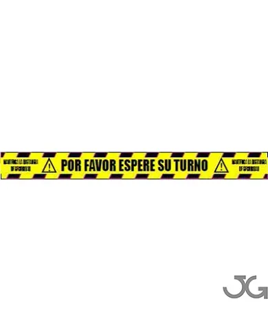 comprar Vinilo Adhesivo antideslizante "Por favor espere su turno" 10x100cm. JG de JG SEÑALIZACION - Señalización comprar Vinilo Adhesivo antideslizante "Por favor espere su turno" 10x100cm. JG de JG SEÑALIZACION - Señalización