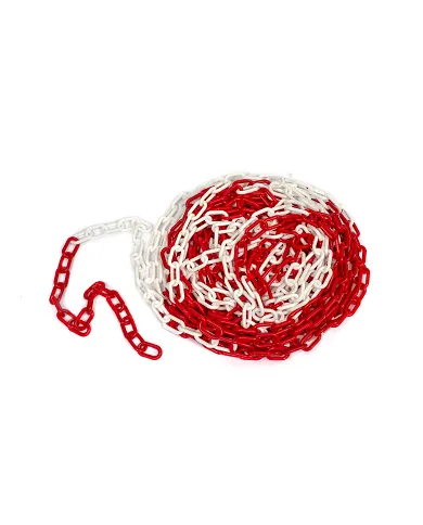 comprar Cadena de plástico 105 blanca y roja. 25 metros. 4501199 JAR de JAR - Señalización