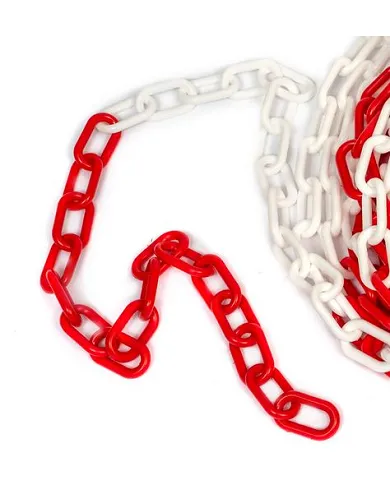 comprar Cadena de plástico 105 blanca y roja. 25 metros. 4501199 JAR de JAR - Señalización