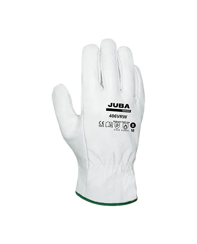 comprar Par de Guantes de piel flor de vacuno Driver. 406VRW Juba (Venta en packs de 12 pares) de JUBA - Guantes