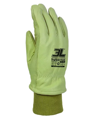 comprar Par de Guantes de cuero flor vacuno hidrofugado con forro térmico Hybernus PL-100 3L de 3L - Guantes