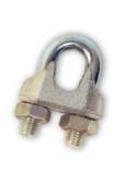 Sujetacables galvanizado 1/4" - 5/6mm. Cables y Eslingas