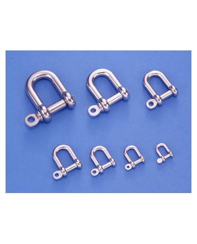 comprar Grillete recto Inox AISI-316 06mm. Quintas&Quintas de QUINTAS y QUINTAS - Tensores, sujeta cables y grilletes