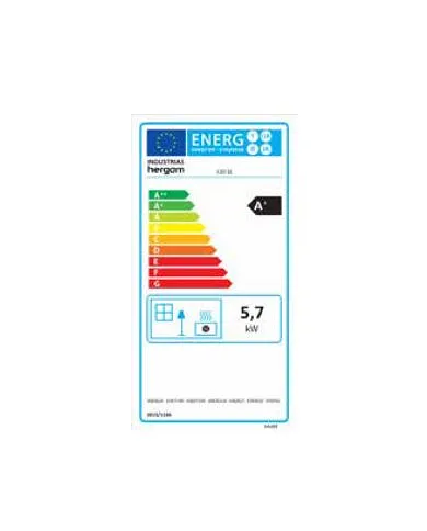 comprar Estufa de leña E-20 SE Pintada. Hergom de - Estufas y calderas de leña